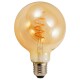 LED Filament Globelampe McShine Retro E27 4W 280lm warmweiß goldenes Glas