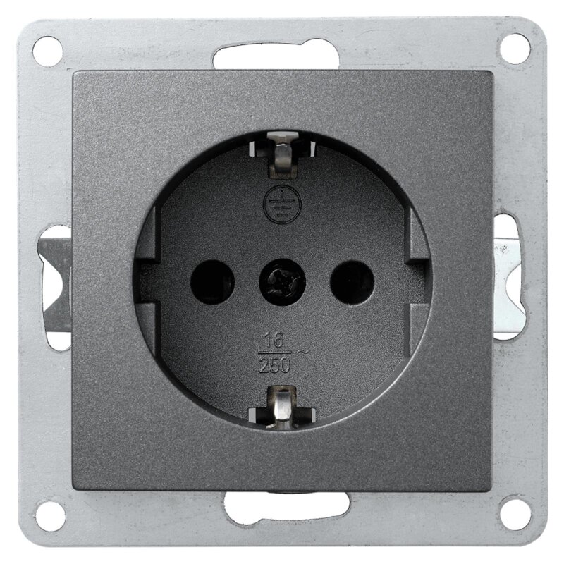 Steckdose 16 A 4er Set ETT1535113 Schutzkontakt-Steckdose "Flair", 250V~/16A ,UP Gartensteckdose Spritzwassergeschützt