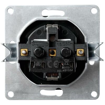 Schutzkontakt-Steckdose McPower Flair 250V~/16A Klemmanschluss anthrazit