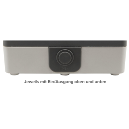 Feuchtraum Doppel-Steckdose McPower Secure 250V~/16A IP44 AP grau