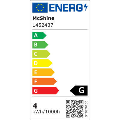 LED Filament Glühlampe McShine Retro E27 4W 280lm warmweiß goldenes Glas