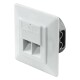 Netzwerkdose Unterputz CAT 6 2x RJ45