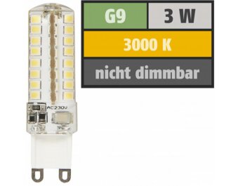 LED-Stiftsockellampe McShine Silicia G9 3W 320 lm...