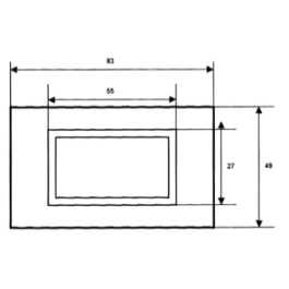 LED Voltmeter-Einbaumodul PeakTech LDP-235 LCD-Anzeige Hintergrundbeleuchtung Rot