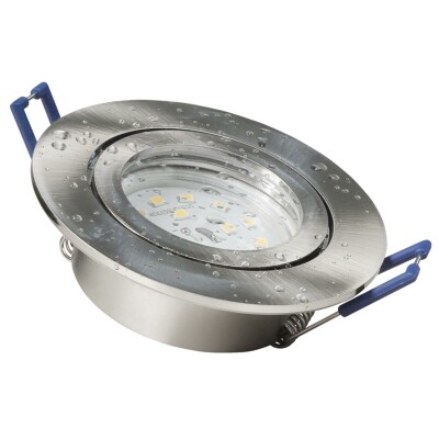 LED-Einbauleuchte McShine Flatty Ø83mm 5W 400lm warmweiß IP44