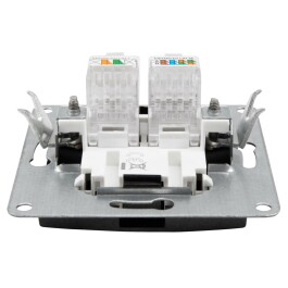 RJ45 + RJ11 Dose McPower Flair für ISDN Cat UP anthrazit