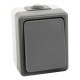 Feuchtraum Wechselschalter McPower Secure 250V~/10A IP44 Aufputz grau
