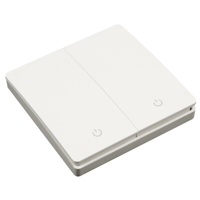 Funk-Wandtaster McPower Kinetic 2-fach IP66 Funktion ohne Batterie max 200m