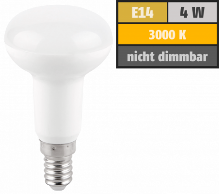 LED-Reflektorstrahler McShine E14 R39 4W 320lm 120° 3000K warmweiß