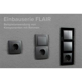 Schalter und Steckdosen Set McPower Flair Komfort 23-teilig anthrazit