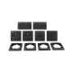 Schalter und Steckdosen Set McPower Flair Multimedia 18-teilig anthrazit