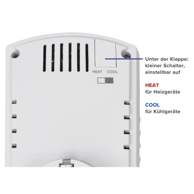 Steckdosen-Thermostat McPower TCU-440 5-30°C 3500W 230V Kabel + Außenfühler