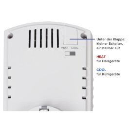 Steckdosen-Thermostat McPower TCU-440 5-30°C 3500W 230V Kabel + Außenfühler