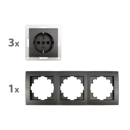 Steckdosen Set McPower Flair Beginner 3S Profi 4-teilig...