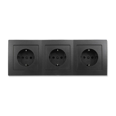 Steckdosen Set McPower Flair Beginner 3S 4-teilig anthrazit