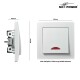 Schalter McPower Flair 250V~/10A UP weiß mit Kontroll-Leuchte