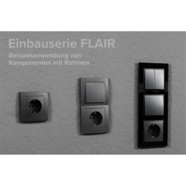 Schalter und Steckdosen Set McPower Flair Niveau 23-teilig anthrazit