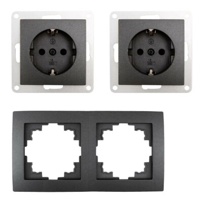 Steckdosen Set McPower Flair Beginner 2S Profi 3-teilig Klemmanschluss