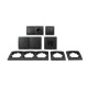 Schalter und Steckdosen Set McPower Flair Flur 13-teilig anthrazit