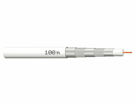 Megasat Koaxialkabel 135dB 5-fach geschirmt Kupfer 100m