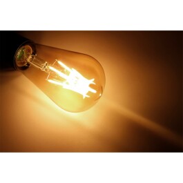 LED Filament Glühlampe McShine Retro E27 4W 420lm warmweiß goldenes Glas