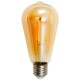 LED Filament Glühlampe McShine Retro E27 4W 420lm warmweiß goldenes Glas