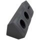 Steckdosenblock McPower Flair anthrazit 2-fach Schutzkontakt + 2x USB