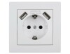 Schutzkontakt-Steckdose mit 2x USB McPower Flair 250V~/16A 5V/2,1A 12er-Pack