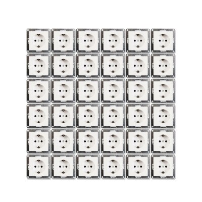 Schutzkontakt-Steckdose McPower Flair 250V~/16A Einsteckschutz 36er-Pack