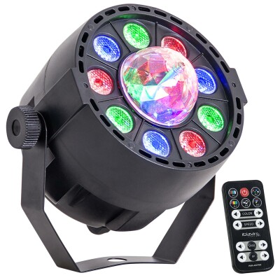 LED-Lichteffekt IBIZA PAR-ASTRO 2-in-1 PAR Strahler und Astro-Effekt 12W