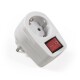 Steckdosenadapter McPower mit Schalter 230V/3500W 2-poliger AN/AUS Schalter