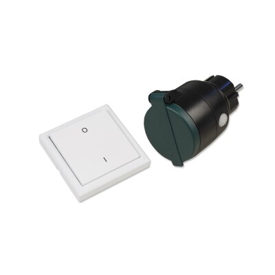 Funk-Schalter Set McPower Comfort Outdoor-Steckdose + Schalter max. 3000W