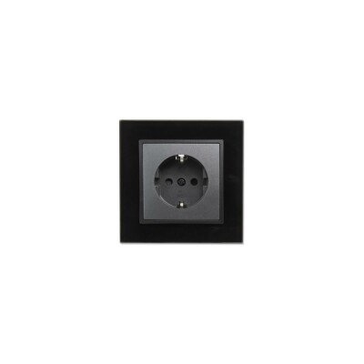 Schutzkontakt-Steckdose McPower Flair 250V~/16A UP Einsteckschutz anthrazit