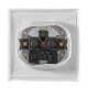Schutzkontakt-Steckdose McPower Flair 250V/16A UP IP44 weiß Steckanschluss