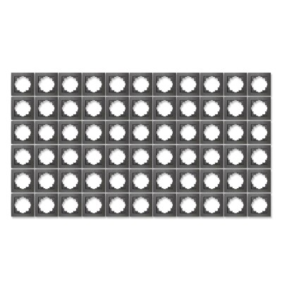Rahmen McPower Flair 1-fach anthrazit 66er-Pack