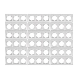 Rahmen McPower Flair 3-fach weiß 18er-Pack