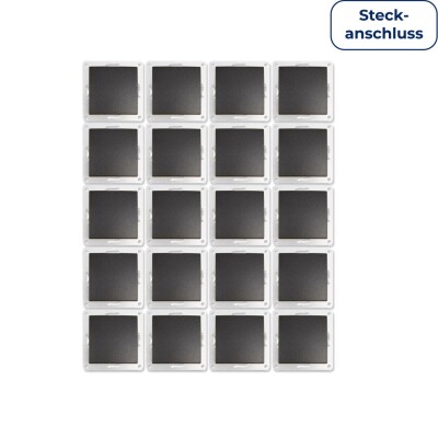 Wechselschalter McPower Flair 250V~/10A Steckanschluss anthrazit 20er-Pack