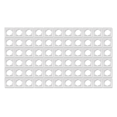 Rahmen McPower Flair 1-fach weiß 66er-Pack