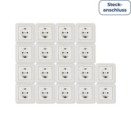 Schutzkontakt-Steckdose McPower Cup Steckanschluss...