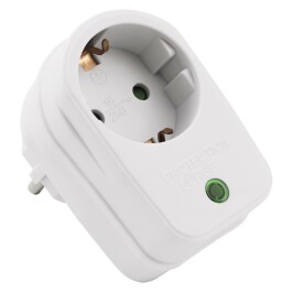 Steckdosenadapter McPower mit Überspannungsschutz 230V/3500W