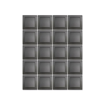 Wechselschalter McPower Flair 250V~/10A anthrazit inkl. Rahmen 20er-Pack