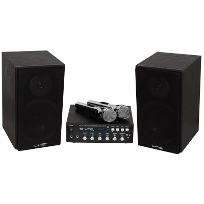 Karaoke-Set LTC STAR4-MKII USB/SD Bluetooth inkl. zwei Mikrofone und Boxen