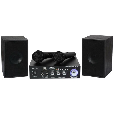 Karaoke-Set LTC STAR2-MKII USB/SD Bluetooth inkl. zwei Mikrofone und Boxen