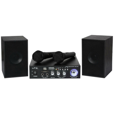 Karaoke-Set LTC STAR2-MKII USB/SD Bluetooth inkl. zwei Mikrofone und Boxen