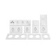 Schalter und Steckdosen Set McPower Flair Wohnlandschaft Dimmer 20-teilig weiß