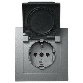 Schutzkontakt-Steckdose McPower Flair 250V/16A UP IP44...