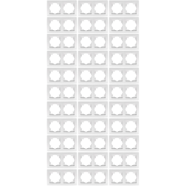 Rahmen McPower Flair 2-fach weiß 33er-Pack