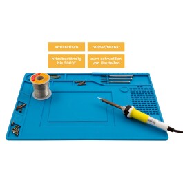Silikon-Lötmatte McPower LM-15 39x27cm Hitzebeständig Antistatisch