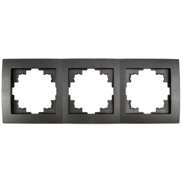 Rahmen McPower Flair 3-fach anthrazit 18er-Pack