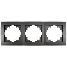 Rahmen McPower Flair 3-fach anthrazit 18er-Pack